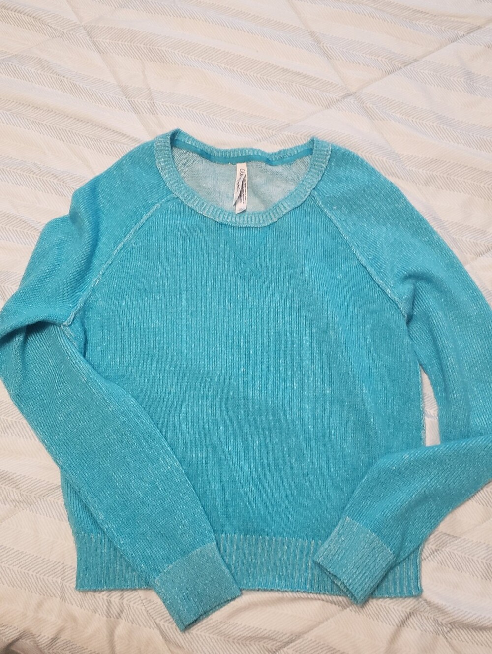 Light Teal Crewneck Sweater
